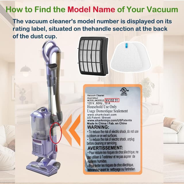 Detalle de 2 + 4 Pack Replacement Filters for Shark Navigator Lift-Away Vacuums (Part # XFF350 & XHF350)