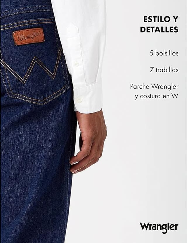 Thumbnail 4 de Wrangler Texas Pantalones Hombre 🤠 Darkstone 33W/34L