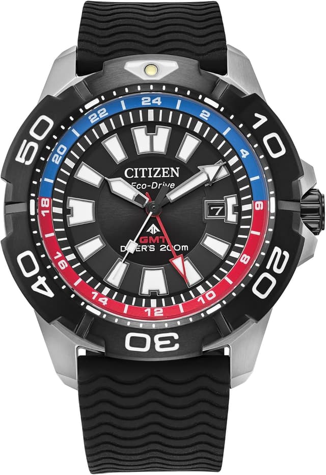 Detalle de Citizen Men’s Eco-Drive Promaster Sea Eco Dive BJ7128-08E Watch with Dual Time & Date