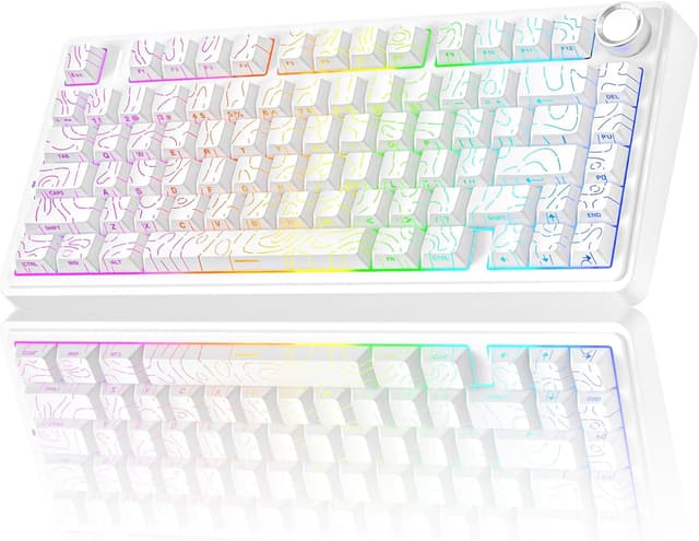 Detalle de AULA F75 75% wireless mechanical keyboard