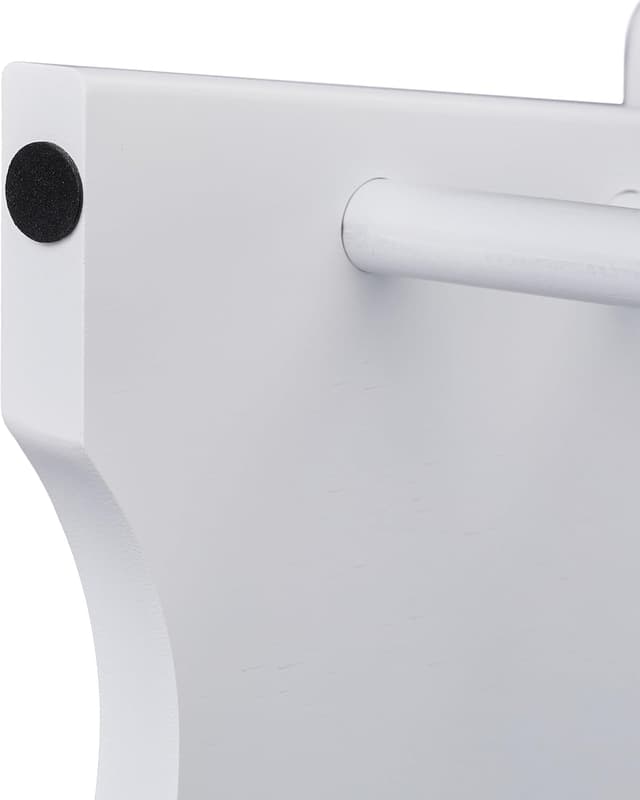 Thumbnail 6 de Relaxdays sgabello poggiapiedi in bambù fino a 100 kg, bianco (20 x 33 x 21,5 cm)