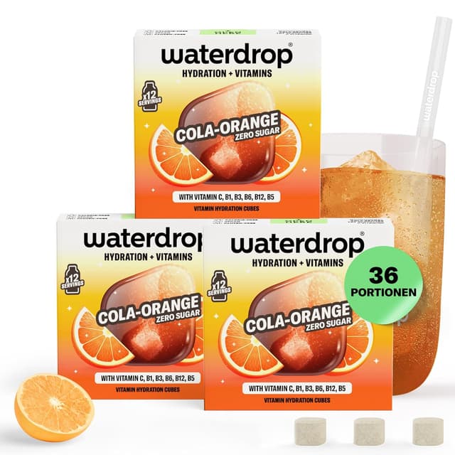 Imagen de waterdrop® Cola x Orange 36 Würfel 🥤 en OfertitasTOP