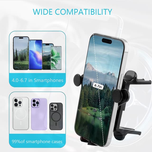 Thumbnail 3 de ICAILIN Mercedes Phone Holder 45–75mm
