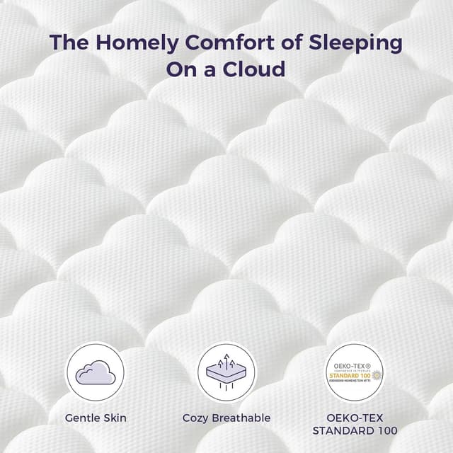 Detalle 2 de Resspry Small Double Mattress 4FT, 12 Inch