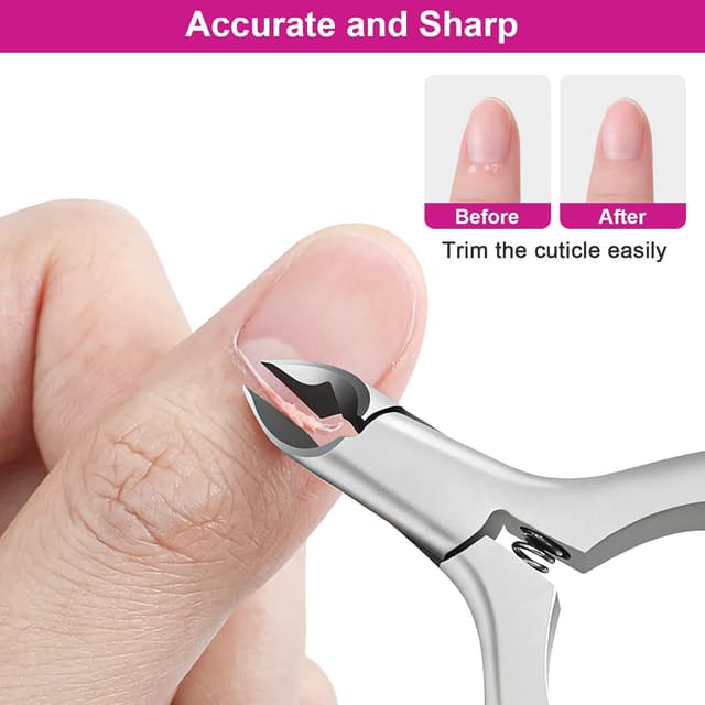 Detalle 2 de CGBE Cortacutículas Profesional ✂️ Afiladas y Antideslizantes