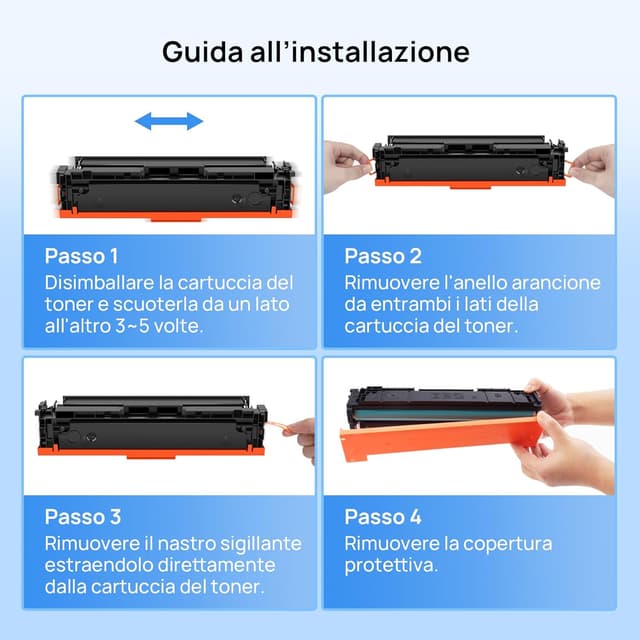 Thumbnail 6 de KUPYLM 219X toner compatibile con chip (219A) per HP Color LaserJet Pro: 4-pack nero, ciano, magenta e giallo