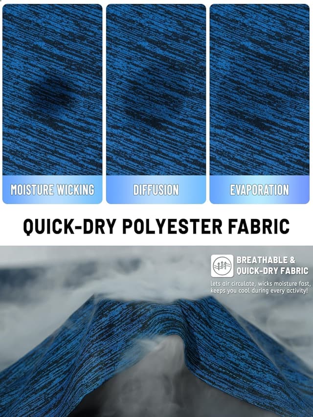 Detalle 2 de TACVASEN Maglietta running asciugatura rapida