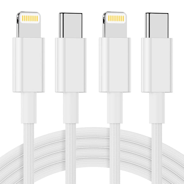Detalle de USB-C auf Lightning Kabel (MFi-zertifiziert) 1 m + 1,8 m, 2er-Pack für iPhone & iPad