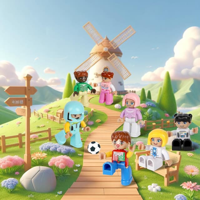 Thumbnail 6 de Magnetic Figures for Kids (12-piece magnetic play people set) – STEM magnetic building role-play figures