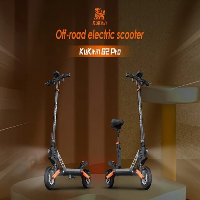 Thumbnail 3 de Kukirin G2 Pro patinete eléctrico 600W gris/naranja 🛴