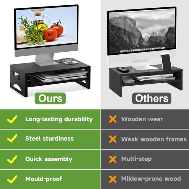 Detalle 2 de Pholiten MST032T 14cm Monitor Stand