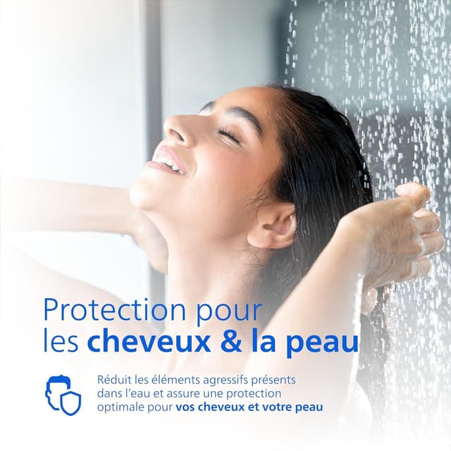 Detalle 2 de Philips Water Filtre de douche avec 3 cartouches (AWP175) – réduction du chlore jusqu’à 99%