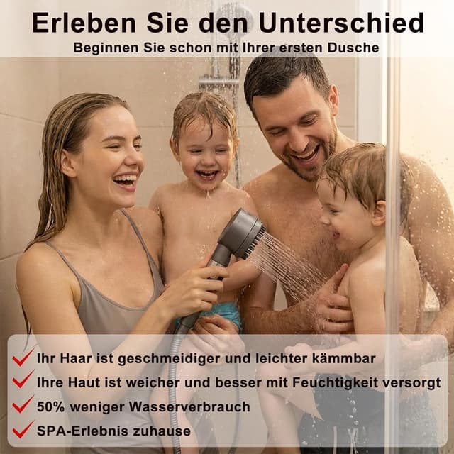 Detalle de Pulifer Doccino per Doccia Doccino Filtrante 3 in 1 con filtro visivo