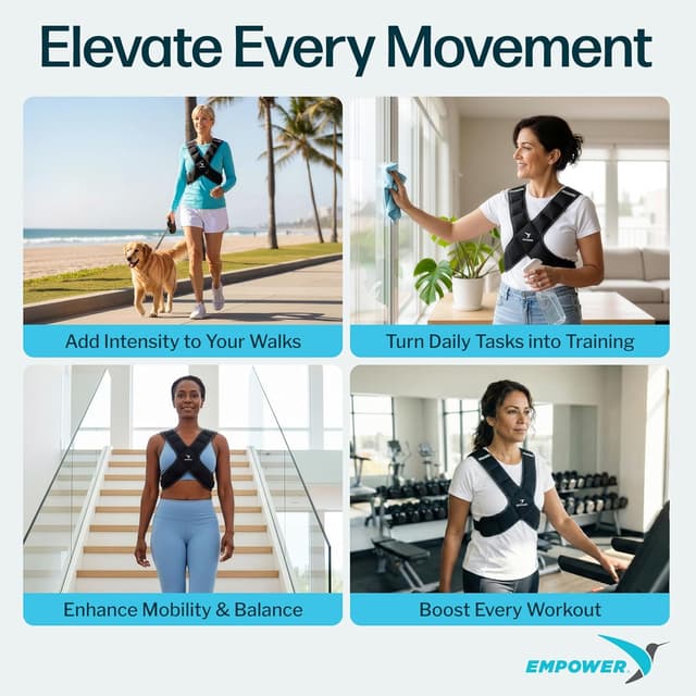 Thumbnail 6 de Empower Weighted Walking Vest 8 lbs ๐๏ธโ