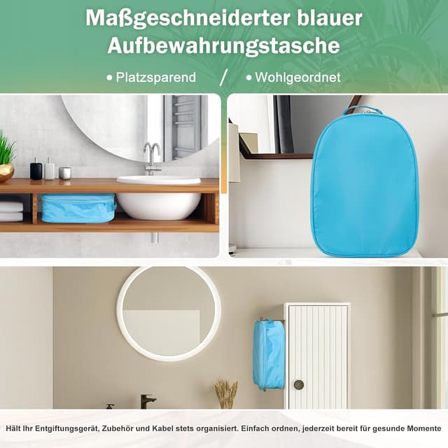 Detalle 2 de VnioLife Ionen Fußbad fürs Detox – Ion Foot Bath mit Elektrolyse und 30-Minuten-Timer für Zuhause