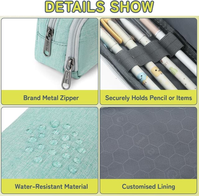 Thumbnail 3 de Della Gao Estuche Grande con 2 Compartimentos para Oficina