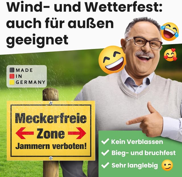 Thumbnail 4 de DankeDir Meckerfreie Zone Schild 30x20 cm