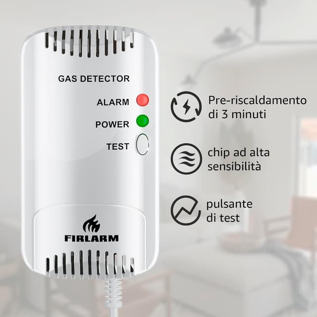Thumbnail 4 de Firlarm Rilevatore di gas 85 dB 📟