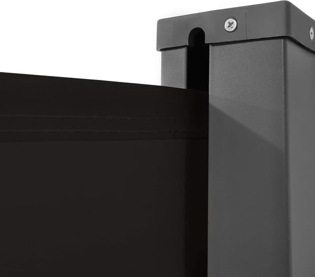 Detalle de LZQ Seitenmarkise als Wind- und Sichtschutz aus Polyester – Anthrazit, 200 x 600 cm