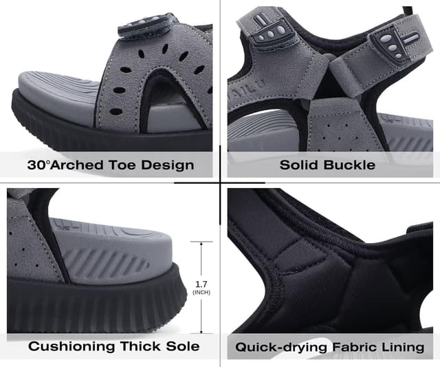 Detalle 2 de KuaiLu arch support sandals 1.2 inch