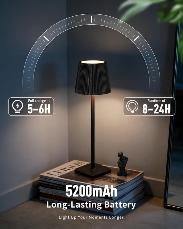 Thumbnail 5 de LuminexDesigns Lámparas de Mesa LED Inalámbricas 5200 mAh