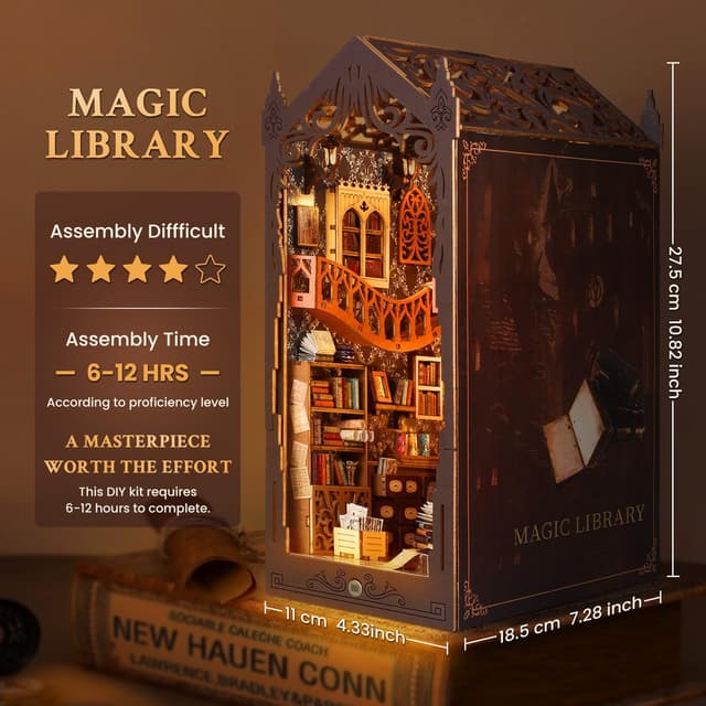 Thumbnail 1 de Lycidae Book Nook Kit DIY 3D wooden book nook