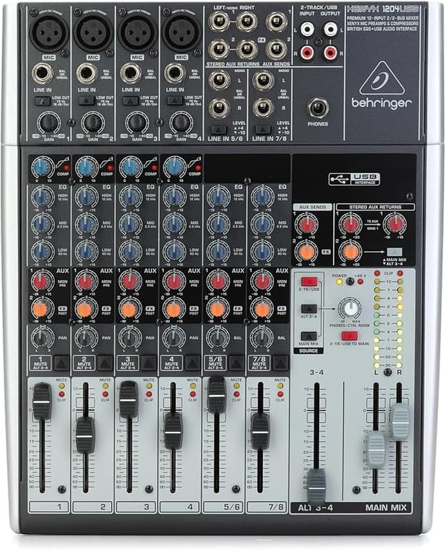 Imagen de Behringer XENYX 1204USB Mixer 🎚️ de 12 Entradas y USB en OfertitasTOP
