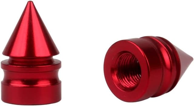 Detalle 1 de SENZEAL Spike Valve Caps 5pc Red
