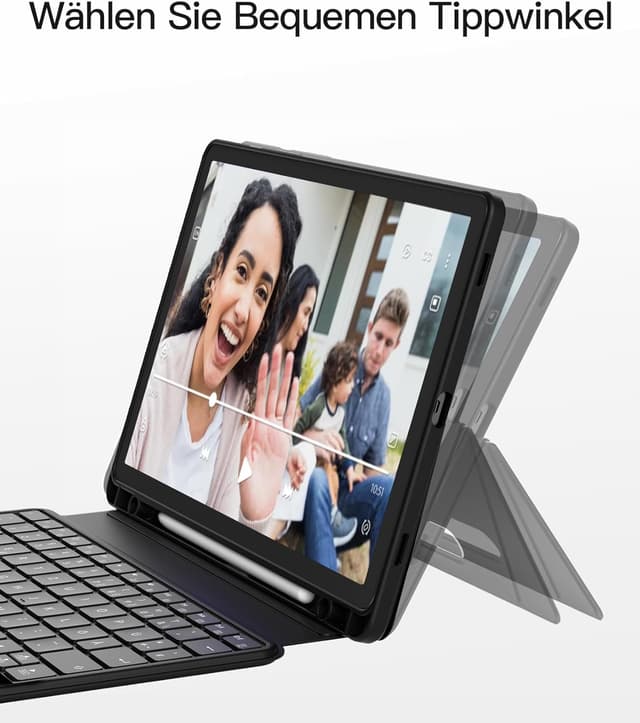 Thumbnail 6 de Inateck Hülle mit Tastatur für Galaxy Tab S10 FE