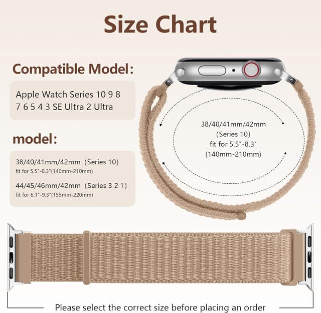 Thumbnail 6 de CeMiKa Nylon Loop Strap 40mm for Apple Watch