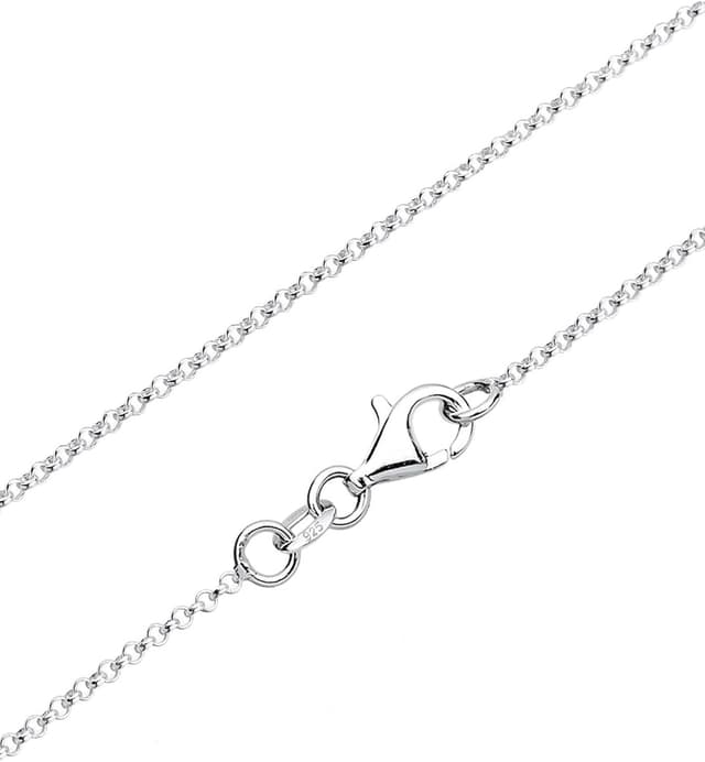 Detalle 2 de Elli DIAMONDS Halskette Silber 925 Damen Kette Anker Diamant 0,006ct