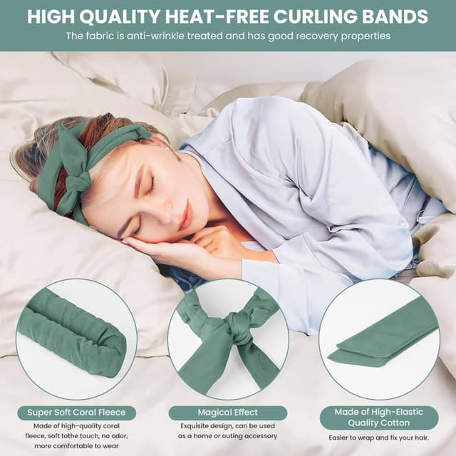 Detalle de BUTBU bigodini senza calore 5 kit verde