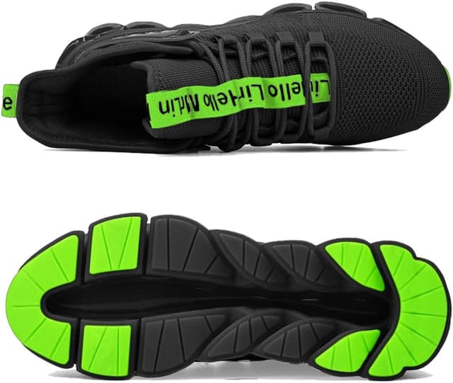 Detalle 2 de Hello MrLin Men’s Non-Slip Mesh Running & Walking Sneakers (Blade Type)