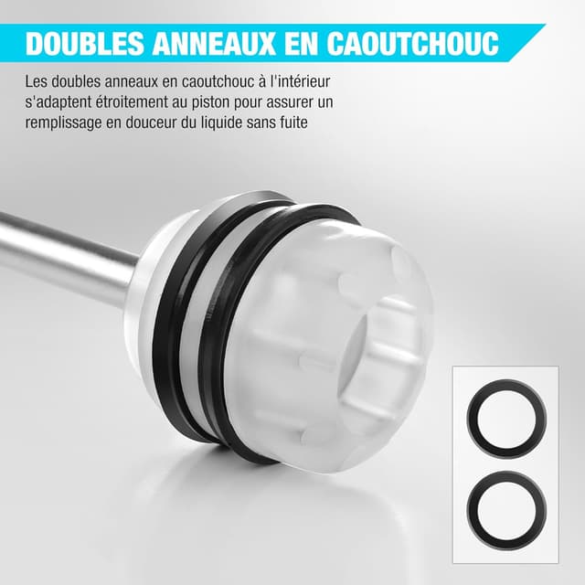 Detalle 2 de DURATECH Seringue à huile 200 mL — pompe manuelle 🛠