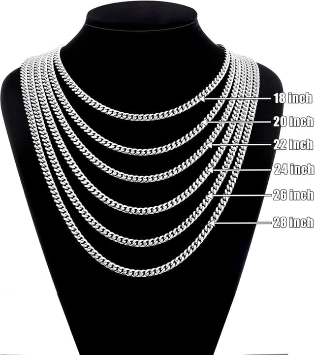 Thumbnail 6 de Chaîne Cubaine en argent 925 3 mm