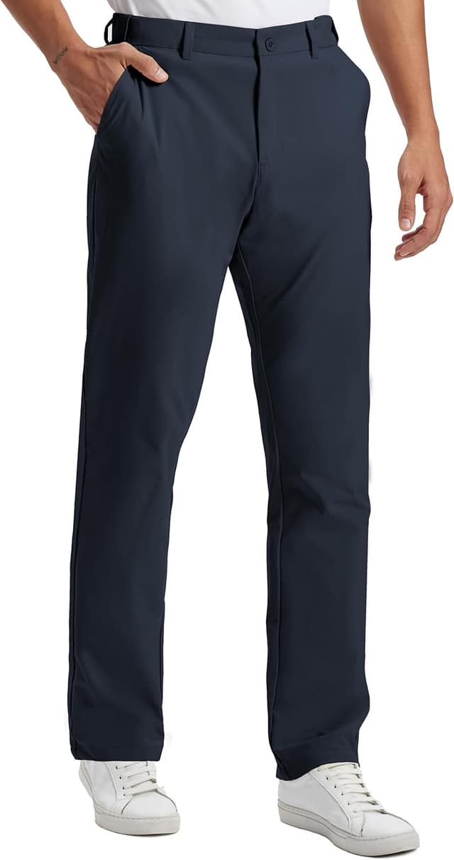 Detalle de Mens Golf Pants Lightweight Quick Dry Anti-Slip Work Dress Pants with 4 Pockets (Stretch Casual Slacks)