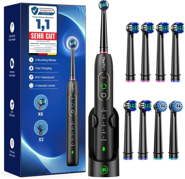 Detalle de YTEATH PRO brosse à dents électrique 8 têtes