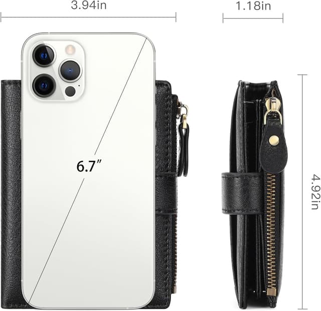 Thumbnail 5 de FALAN MULE Women's Wallet RFID 14‑slot 4.92in