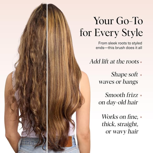 Detalle de Kitsch Thermal Round Brush (Heated Round Brush) with 1.5 in Ceramic Barrel for Blowout Volume & Shine