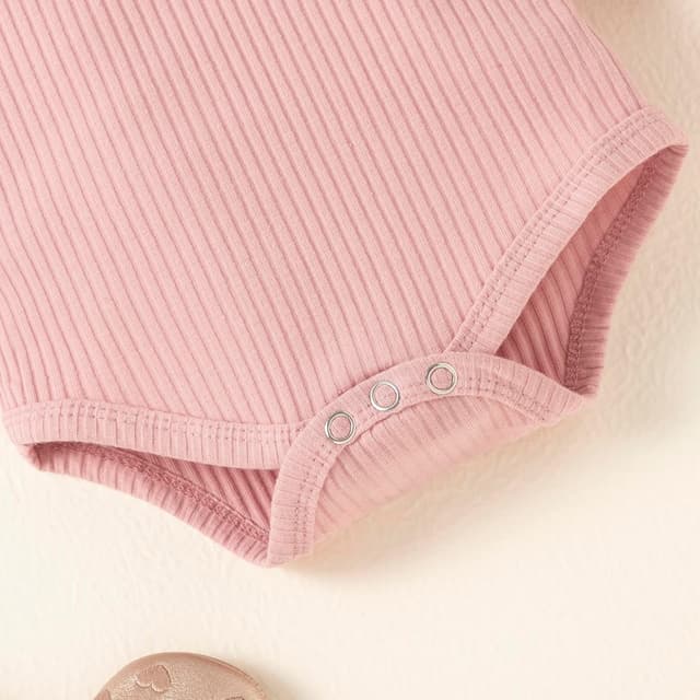 Detalle de Juflam Neugeborenes Baby Mädchen Set aus Rüschen-Strampler & Schleife-Accessoire