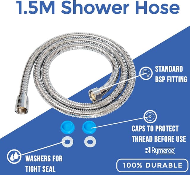 Detalle de Rymerce 1.5m shower hose with anti-kink