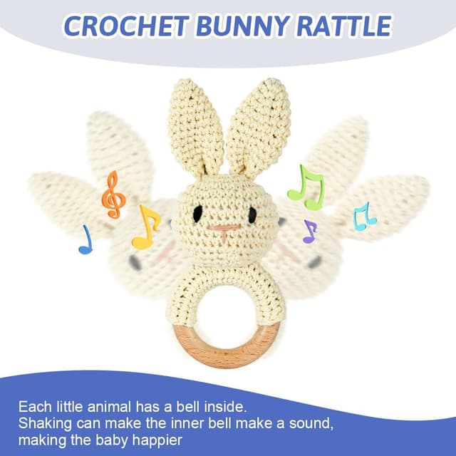 Thumbnail 3 de OFFCUP Hochet Bébé Anneau de Dentition 0–9 Mois