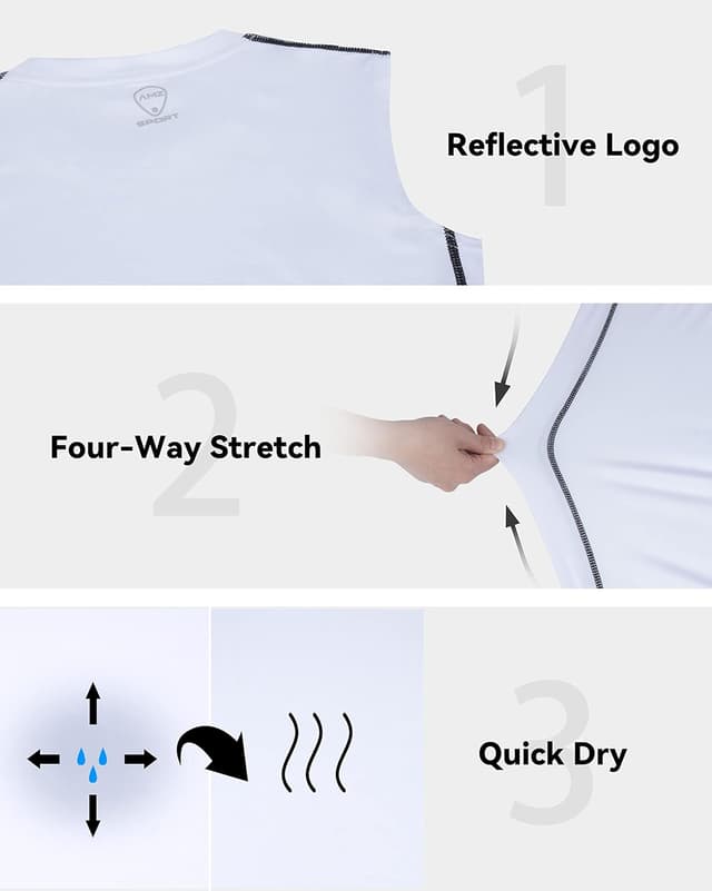 Detalle 2 de AMZSPORT Canotta Compressione uomo