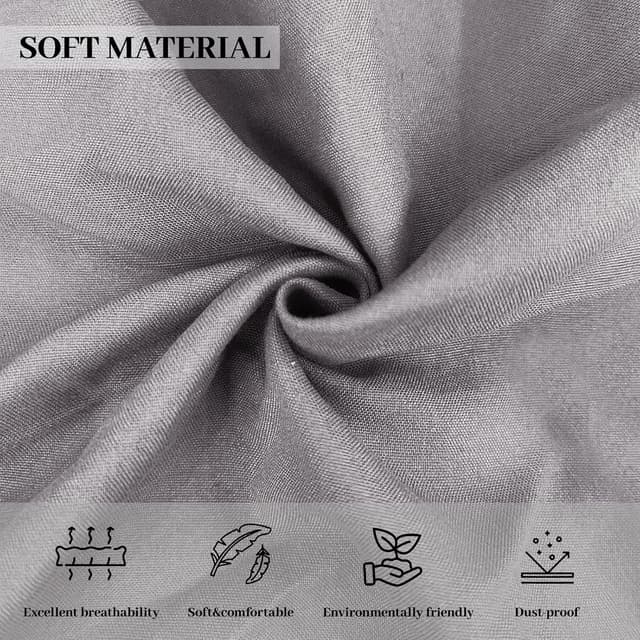 Detalle 2 de Kinder Himmelbett Baldachin Grau, 280 cm