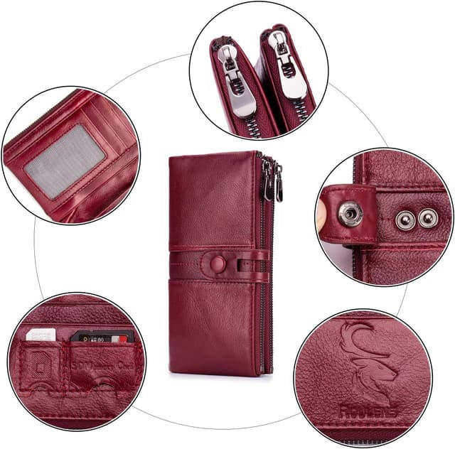 Detalle de Vintage Geldbörse für Damen mit RFID Schutz