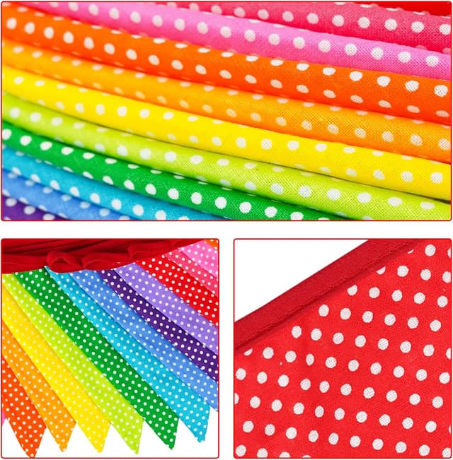 Thumbnail 2 de G2PLUS Beidseitige Wimpel Girlande 10M