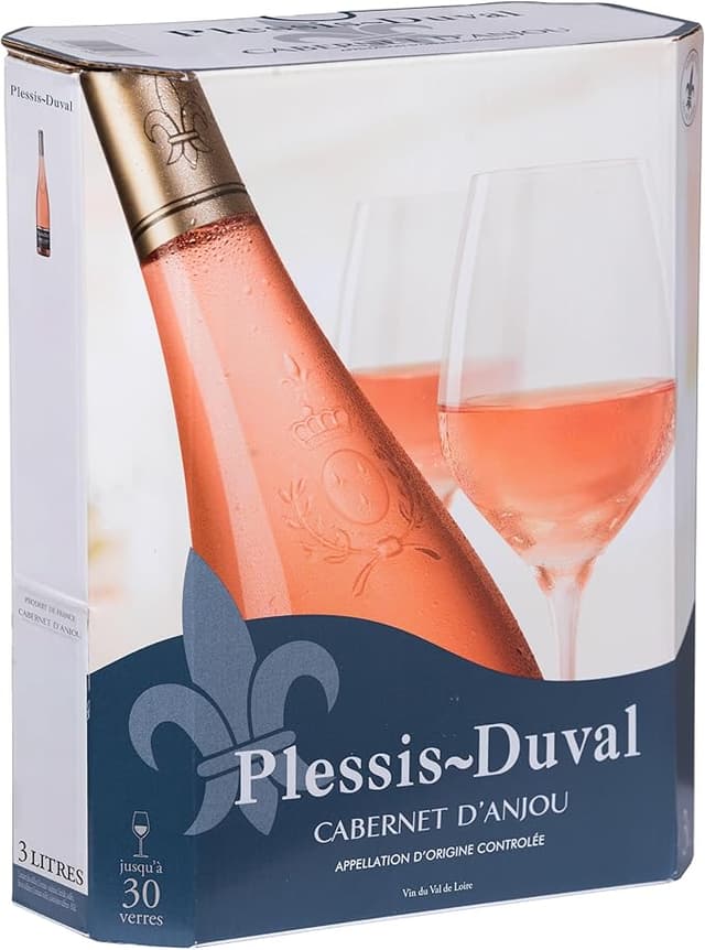 Detalle de PLESSIS-DUVAL Cabernet d'Anjou Rosado 🍷 Bag in Box 3L