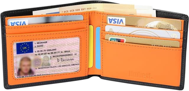Detalle de Hoobest RFID blocking leather wallet