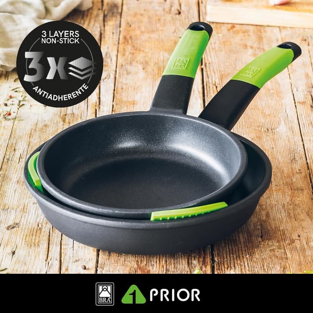 Thumbnail 1 de BRA Prior Sartén, 20 cm, aluminio fundido con antiadherente, apto para todo tipo de cocinas incluida inducción