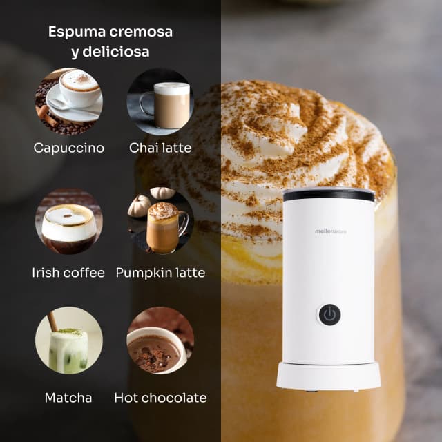 Thumbnail 2 de Mellerware FROTHY! White Espumador 3 funciones